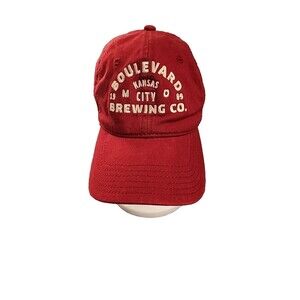 Boulevard Brewing Embroidered Kansas City MO Red Adjustable Baseball Hat